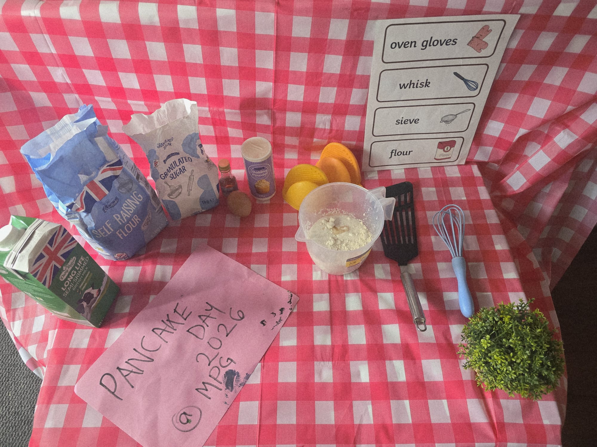 Children celebrating pancake day 1